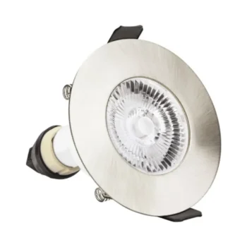 Integral LED GU10 Downlights 10 Integral ILDLFR70D002 Evofire Fire Rated IP65 Satin Nickel LED GU10 Downlight