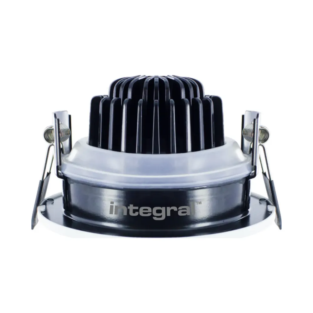 Integral | ILDLFR92C006 | Luxfire | LED Downlight | IP65 230V | 4000K Cool White | 36° | 9W 2 Integral ILDLFR92C006 Integral LED Luxfire Fire Rated Tiltable Downlight - IP65 680Lm 9W 4000K 36° - Matt White 2