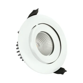 Integral ILDLFR92C008 Integral LED Luxfire Fire Rated Tiltable Downlight - IP65 750Lm 9W 4000K 55° - Matt White 1
