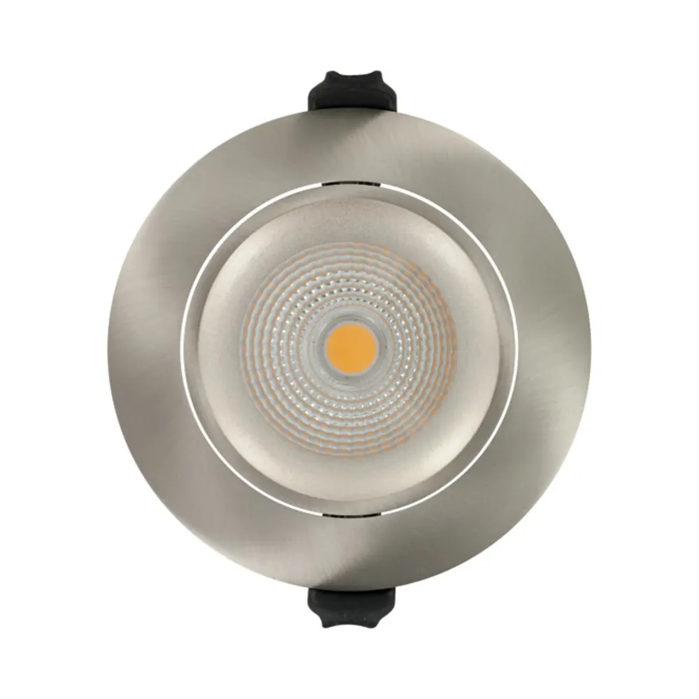 Integral | ILDLFR92C015 | Luxfire | Tiltable Bezel – Satin Nickel 2 Integral ILDLFR92C015 Integral LED Luxfire Fire Rated Tiltable Downlight - IP65 430Lm 6W 3000K 36° - Satin Nickel 2