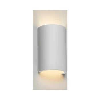 Knightsbridge PWL1 G9 40W Curved Up and Down Plaster Wall Light