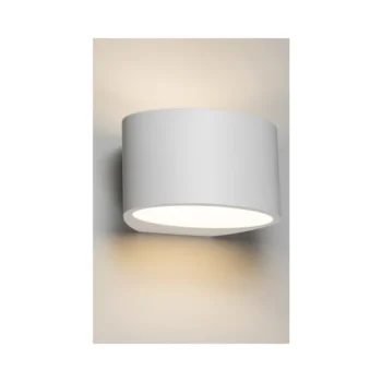Knightsbridge PWL3 Knightsbridge 230V G9 40W Curved Up and Down Plaster Wall Light 200mm