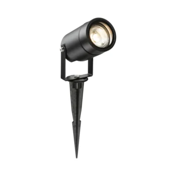Knightsbridge SPIKEGUBK IP65 GU10 Spike Light Black