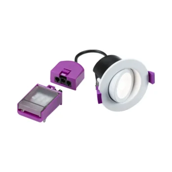 Knightsbridge SPKEVTW SpektroLED 5W/7W Fire Rated IP65 CCT Tiltable LED Downlight