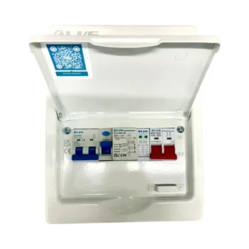 Live Electrical Heat Pump SPD Consumer Unit with Type B RCD and C40 DP MCB