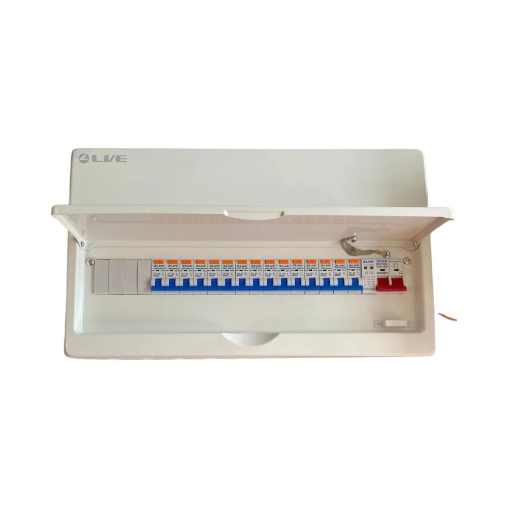 Live Electrical 19 Way SPD Metal Consumer Unit Kit c/w 15 RCBOs 1 Live Electrical 19 Way SPD Metal Consumer Unit Kit c/w 15 RCBOs