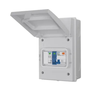 Live Electrical AGU5-SNR/W IP65 Metal EV Consumer Unit with C40A RCBO and SPD - White