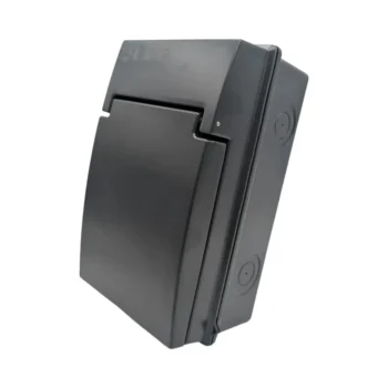 Live Electrical AGU5-SR/G IP65 Metal SPD 2 Way Garage/EV Unit with B40A RCBO - Grey 2