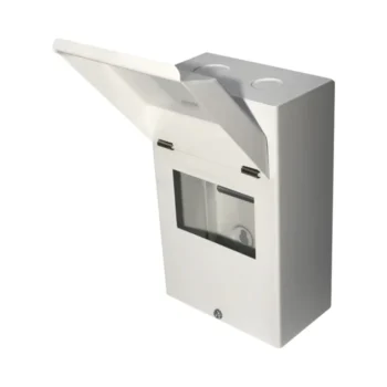 Live Electrical EMCU5-A5 Way Empty DIN Rail Metal Enclosure With Lid