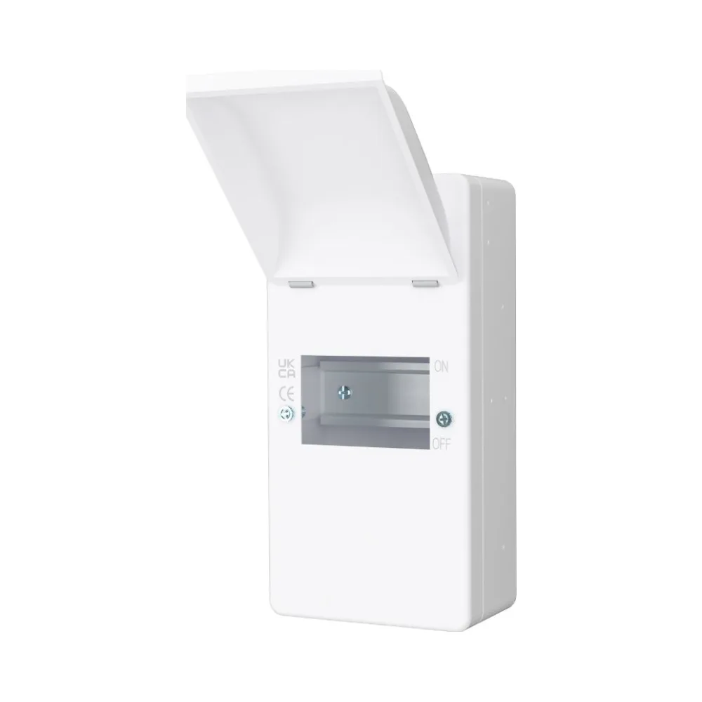 Live Electrical EMU4 4 Way Empty DIN Rail Metal Enclosure With Lid 4 Live Electrical EMU4 4 Way Empty DIN Rail Metal Enclosure With Lid