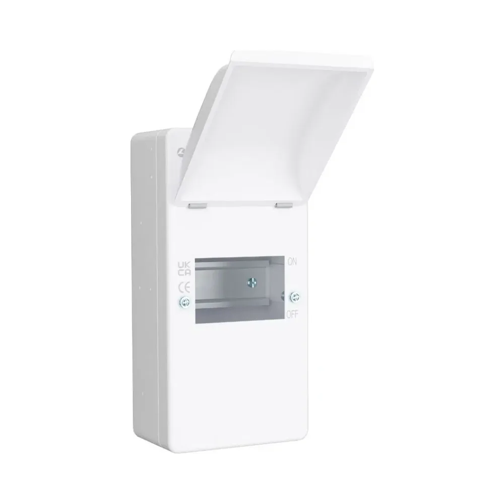 Live Electrical EMU4 4 Way Empty DIN Rail Metal Enclosure With Lid 1 Live Electrical EMU4 4 Way Empty DIN Rail Metal Enclosure With Lid