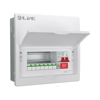 Live Electrical FMC10M-SP 7 Way Flush SPD Metal Consumer Unit
