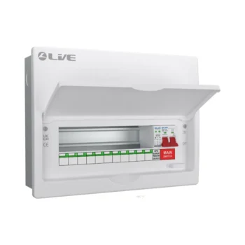 Live Electrical FMC14M-SP 11 Way Flush SPD Metal Consumer Unit