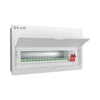 Live Electrical FMC20M-SP 17 Way Flush SPD Metal Consumer Unit