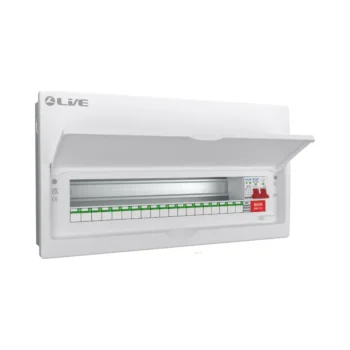 Live Electrical FMC22M-SP 19 Way Flush SPD Metal Consumer Unit