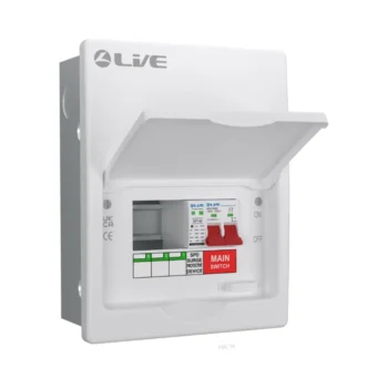 Live Electrical FMC8M-SP 5 Way Flush SPD Metal Consumer Unit