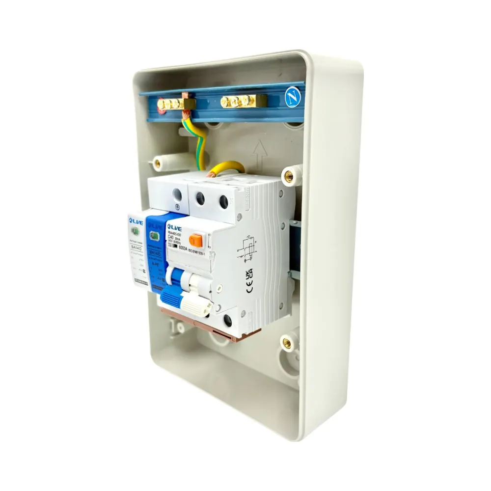Live Electrical LEV432SP-P IP65 EV Consumer Unit C32 RCBO + Type 2 SPD + Busbar 5 Live Electrical LEV432SP-P IP65 EV Consumer Unit C32 RCBO + Type 2 SPD + Busbar 5