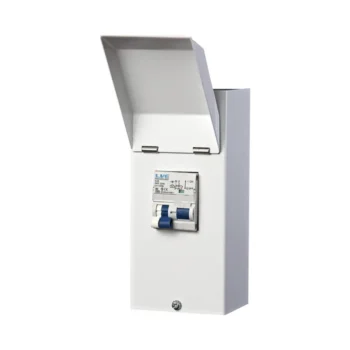 Live Electrical LEVB240 2 Way Metal Enclosure c/w 40A Type A Double Pole RCBO 1