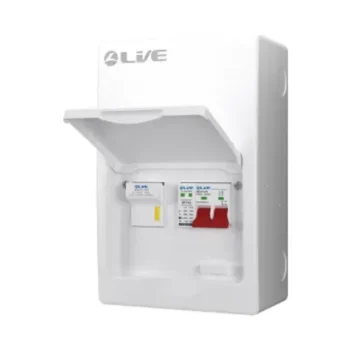Live Electrical LSFS100 - 6 Way Metal 125A Fuse Switch Box with 100A Main Switch and Surge Protection