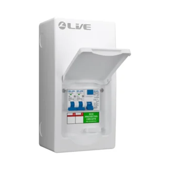 Live Electrical LSGU63620 Live Electrical LSGU63620 Garage 63A RCD Consumer Unit with 6A&20A MCBs