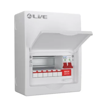 Live Electrical LSMC08/100 100A Main Switch 6 Way Consumer Unit