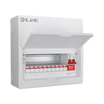 Live Electrical LSMC12/100 100A Main Switch 10 Way Consumer Unit