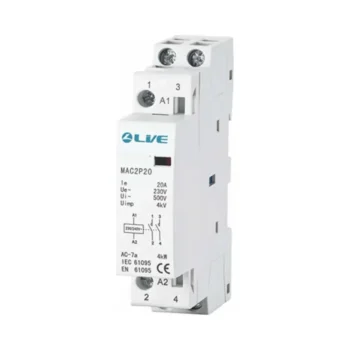 Live Electrical MAC2P25 Live Electrical MAC2P25 25A Modular AC Contactor 2 Pole NO 1