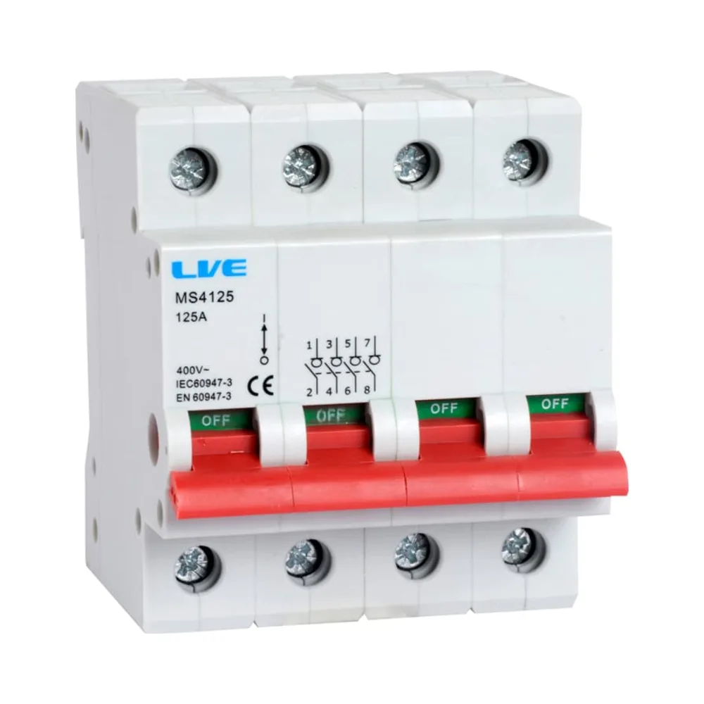 Live Electrical MS4100 4 Pole 100A Main Switch 1 Live Electrical MS4100 4 Pole 100A Main Switch
