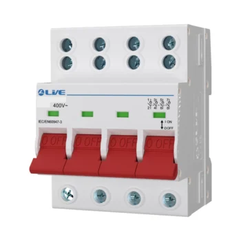 Live Electrical MS4125D 4 Pole 125A Double Terminal Main Switch