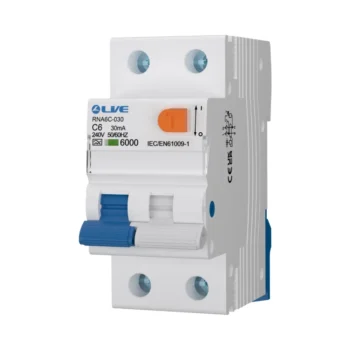 Live Electrical RNA6C-030 RCBO A Type DP Bi-Directional 6A C Curve 30mA