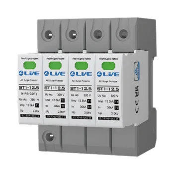 Live Electrical ST1-12.5 4 Pole Type 1+2 SPD Surge Protection