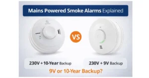 Mains Powered Smoke Alarms Explained: 9V Backup vs 10-Year Sealed Battery