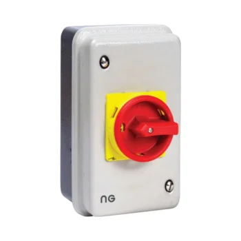 Niglon ISM634P Rotary 63A 4 Pole Isolator in Metal Clad IP54 Enclosure