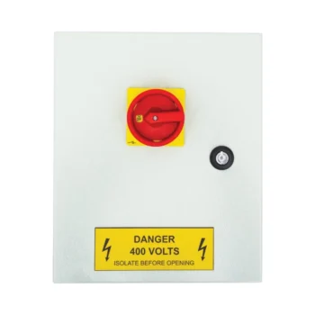 Niglon MS1003PFS 100A 3 Pole Fused Switch – Mild Steel Enclosure