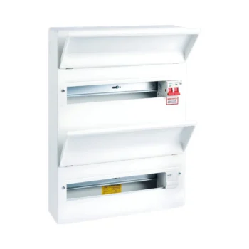 Niglon PCU3632M Protego 100A Twin Screw Main Switch 32 Way Dual Row Metal Consumer Unit