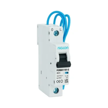 Niglon PRCB01C1-16 1P + Neutral 16A Curve C Bi-Directional 10kA RCBO