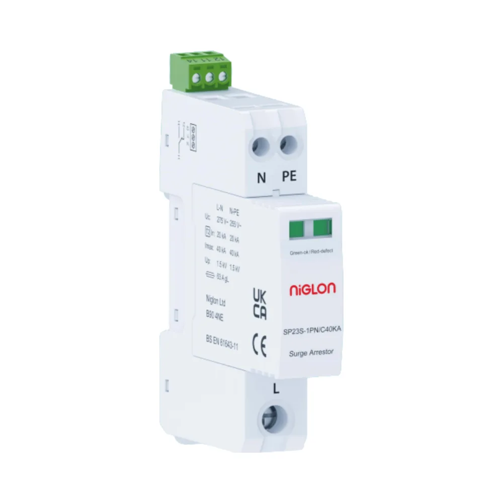 Niglon SP23S-1PN/C40KA 40kA Type 2 Surge Protection Device 1 Niglon SP23S-1PN 40kA Type 2 Surge Protection Device
