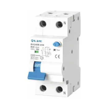 Live Electrical RA210C-030 Live Electrical Double Pole Type A RCBO - Curve C - 10A 1
