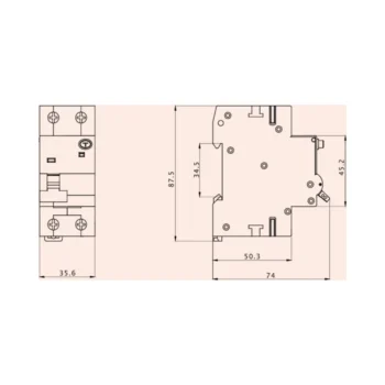 Live Electrical RA216C-030 Live Electrical Double Pole Type A RCBO - Curve C - 16A 2