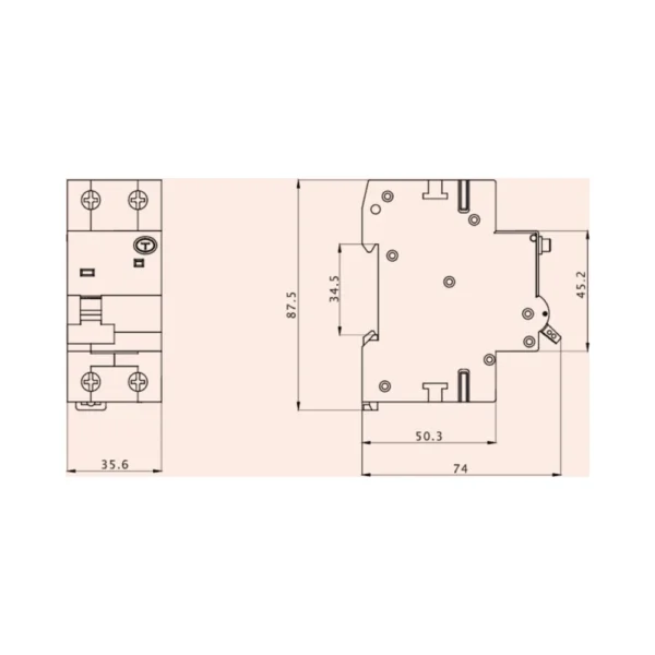 Double Pole Type A RCBO - Curve C - 20A