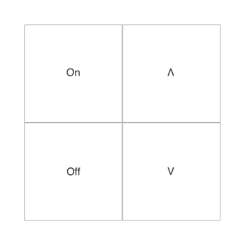 RAKO RK-MOD-040-B Rako Wireless Modular Control Module - RK-MOD-040 - Black Buttons 1