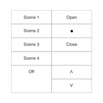 RAKO RK-MOD-101-W Rako Wireless Modular Control Module - RK-MOD-101 - White Buttons 1
