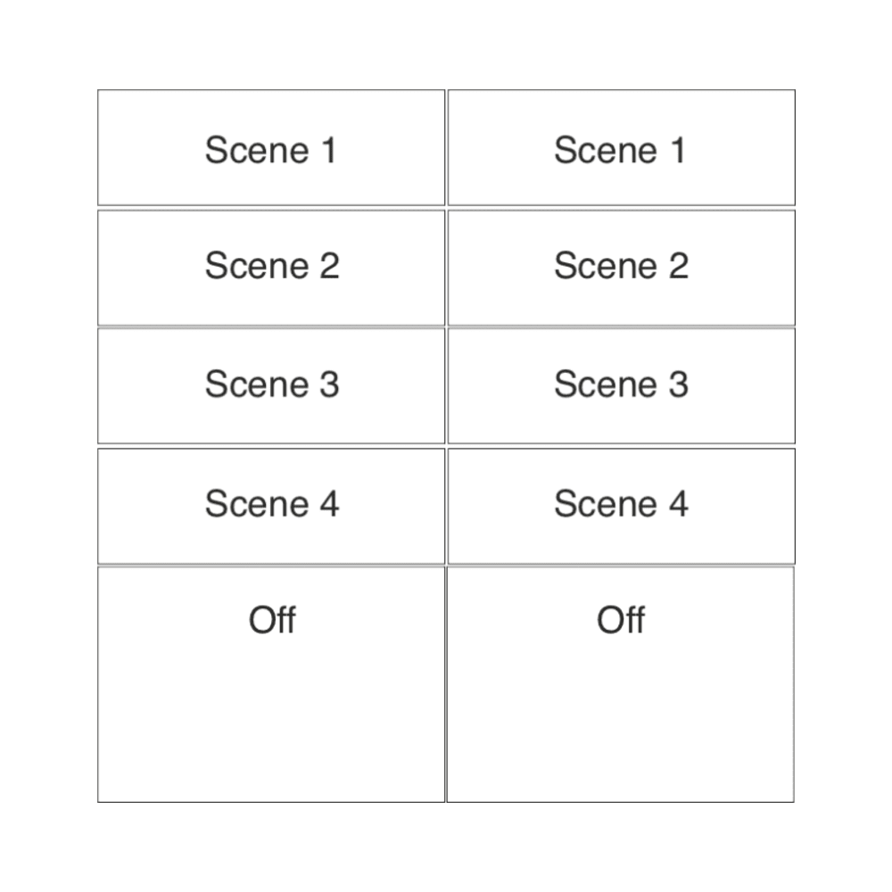 Rako Wireless Modular Control Module - RK-MOD-103 - Black Buttons 1 RAKO RK-MOD-103-B Rako Wireless Modular Control Module - RK-MOD-103 - Black Buttons