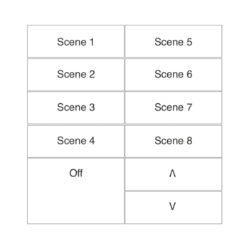 RAKO RK-MOD-110-W Rako Wireless Modular Control Module - RK-MOD-110 - White Buttons 1