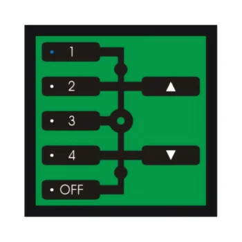 RAKO RNC-070 Rako Classic Plate 7-Button Wireless NFC Push Button Module