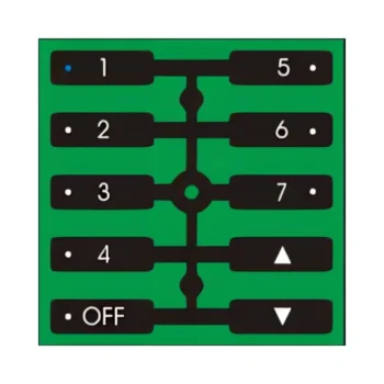 RAKO RNC-100 Rako Classic Plate 10-Button Wireless NFC Push Button Module