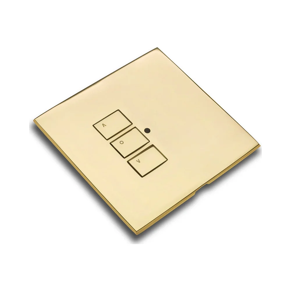 Rako Cover Plate Kit - RP-EOS-30-PB - Polished Brass for EOS Wireless Control Module - 3-Button 2 RAKO RP-EOS-30-PB Rako Cover Plate Kit - RP-EOS-30-PB - Polished Brass for EOS Wireless Control Module - 3-Button 2