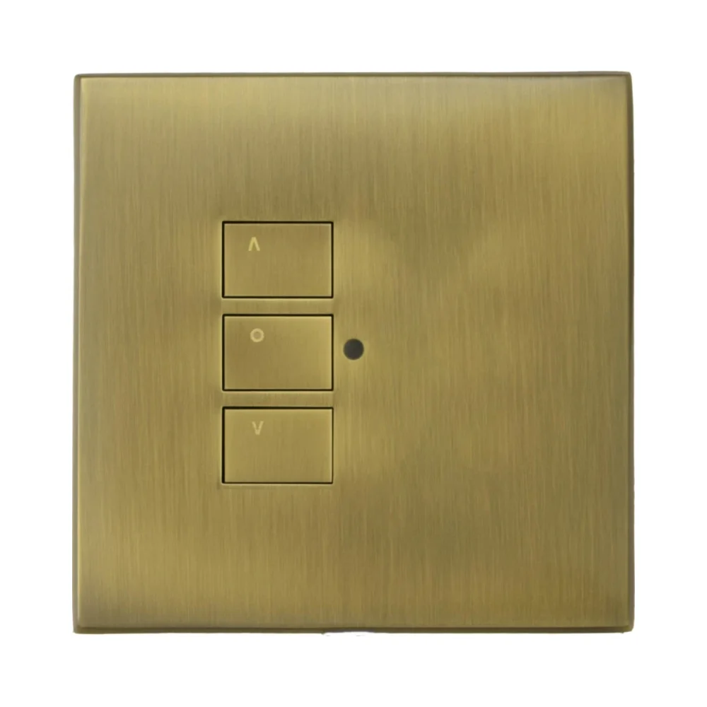 Rako Cover Plate Kit - RP-EOS-31-AB - Single Gang 3-Button - Antique Brass 2 RAKO RP-EOS-31-AB Rako Cover Plate Kit - RP-EOS-31-AB - Single Gang 3-Button - Antique Brass 2
