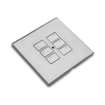 Rako Cover Plate Kit - RP-EOS-60-SC - Satin Chrome for EOS Wireless Control Module - 6-Button