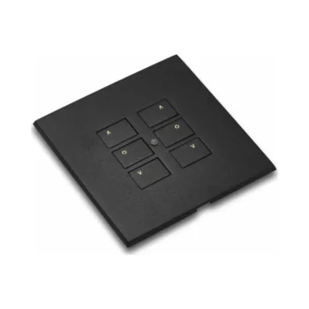 RAKO RP-EOS-61-MB Rako Cover Plate Kit-RP-EOS-61-MB - Matt Black - 6-Button for EOS Wireless Control Module